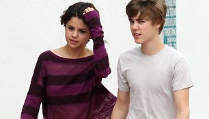 Justinas Bieberis ir Selena Gomez 