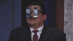 Taip &bdquo;Google&ldquo; papildytosios realybės akinius įsivaizduoja parodistas Jimmy Kimmelas