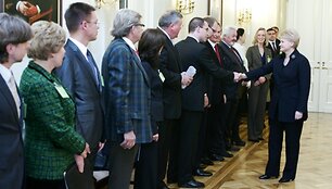 Prezidentė Dalia Grybauskaitė priėmė Europos verslo tinklo ir užsienio verslininkų asocijuotų struktūrų atstovus.