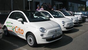 &bdquo;eCito&ldquo; startuoja su 6 miestui pritaikytais, mažalitražiais automobiliais &bdquo;Fiat 500&ldquo;.
