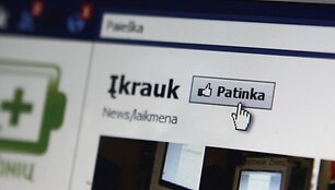 &bdquo;Facebook&ldquo; mygtukas &bdquo;Patinka&ldquo;