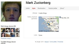 „Facebook“ vadovas Markas Zuckerbergas patvirtino, kad susikūrė profilį konkurentų socialiniame tinkle „Google+“