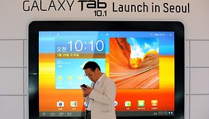 „Galaxy Tab 10.1“ pristatymo akimirka