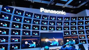 &bdquo;Panasonic&ldquo; 3D televizorių siena