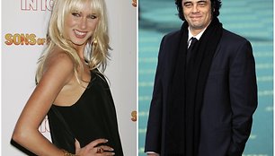 Kimberly Stewart ir Benicio del Toro 