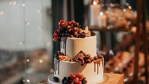 „Su meile, keksas“ vestuvinis tortas