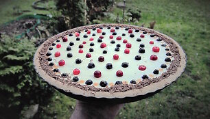 Vegani&scaron;ka &bdquo;sūrio&ldquo; tartaletė