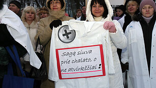 Medicinos darbuotojų mitingas
