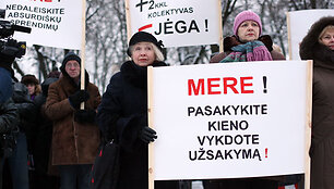 Medicinos darbuotojų mitingas