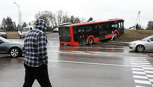 Autobuso avarija Kaune