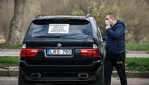 AB „Achemos“ darbuotojų protestas