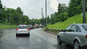 Lietus užtvindė dalį Kauno gatvių 