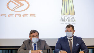 Spaudos konferencijos akimirkos