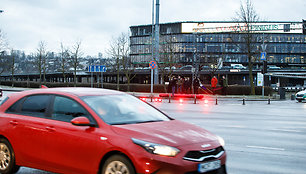 Universitetų akcijos metu uždaryta gatvė