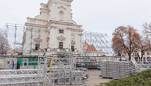 Kauno Kalėdų eglės pristatymas