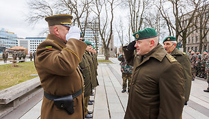 Šaulių vėliavos perdavimo ceremonija