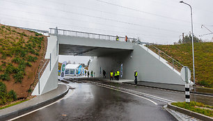 Tunelio kelių Lentvaris–Vievis sankirtoje atidarymas