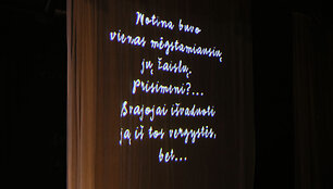 Spektaklio akimirkos