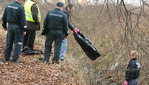 Pirminiais duomenimis, griovyje rasta apie 20 apirusių šunų kūnų