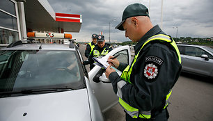 Policijos reido akimirka