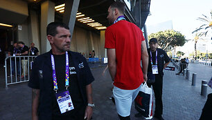 Donatas Motiejūnas atvyko į areną