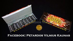 Konfiskuota pirotechnika