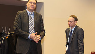 Arvydas Sabonis ir Mindaugas Balčiūna