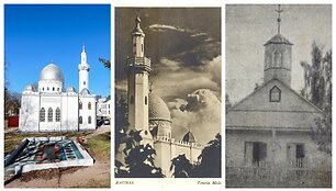 Kauno totorių mečetė skirtingais savo gyvenimo etapais