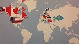 Parodos dalyvių žemėlapis
