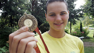 Pernai pasaulio povandeninio sporto čempionate pasižymėjusi L.Pleskytė, šiemet pelnė bronzą Europos čempionate