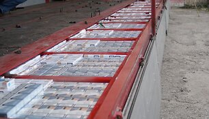 Savaitgalį rastos kontrabandinės cigaretės.