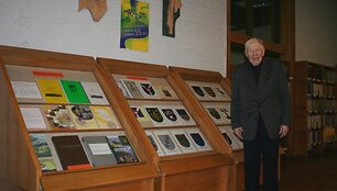 Kauno rajono jubiliejui skirta paroda ir vienas jos rengėjų - A.Vaičius.