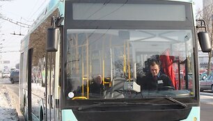 Ekologi&scaron;kas autobusas &scaron;iuo metu i&scaron;bandomas Kauno rajone