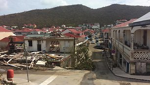 Uragano Irma nusiaubta Šv. Bartolomėjaus salos sostinė Gustavija