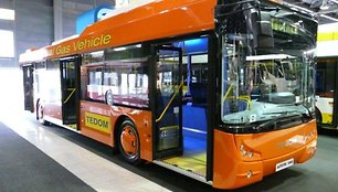 Klaipėdoje savaitę važinėsis čekų gamybos autobusas. 