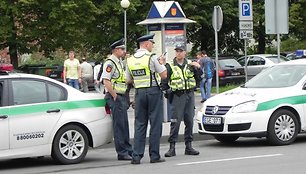 Jūros šventę saugo nemenkos policijos pajėgos.