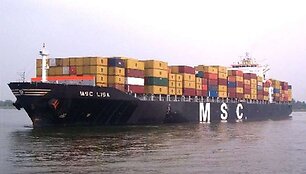 Į Klaipėdos uostą antradienio vakarą turėtų įplaukti &bdquo;MSC Lisa&ldquo;, 294,1 m ilgio. 