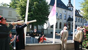 &bdquo;Europiados" vėliavą pakėlė Klaipėdos meras Rimantas Tara&scaron;kevičius ir Tarptautinio &bdquo;Europiados&ldquo; komiteto prezidentas Bruno Peeters.  