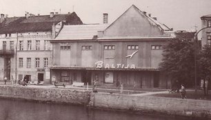 Pokarinis buvusio „Baltijos“ kino teatro vaizdas