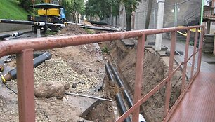 Dėl vykstančių darbų kurį laiką ribojamas eismas Galinio Pylimo gatve. 