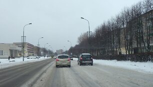 Taip ketvirtadienį atrodė Taikos prospektas.