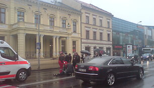 Herkaus Manto gatvėje trečiadienio popietę partrenkta pėsčioji. 