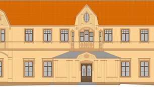 Kurhauzo fasado vizualizacija