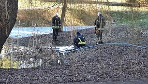 Salantuose, Kretingos rajone, specialistai ieškoma taršos šaltinio