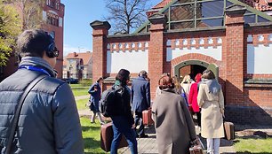 Ekskursija „Migrantai“ Klaipėdos universiteto miestelyje