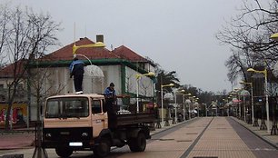 Palanga jau puošiasi Kalėdoms