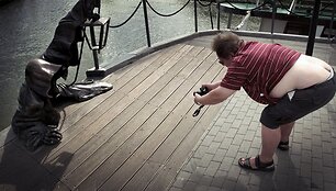 Žymaus Klaipėdos fotografo Vyto Karaciejaus darbas parodoje &bdquo;(ne)matomi&ldquo;.