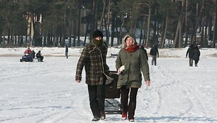 Savaitgalį į Neringą skubėjo pramogautojai