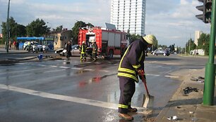 Ketvirtadienio vakaro avarija Klaipėdoje