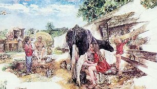 Audriaus Puipos &bdquo;Sauginčių vienkiemis&ldquo;.1987m.